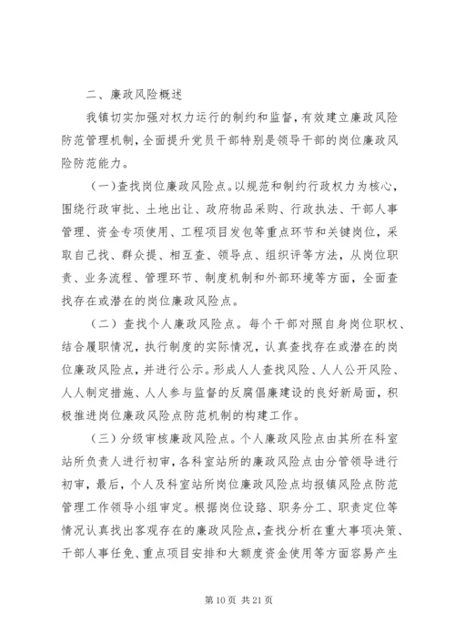 乡镇廉政风险防控措施综合报告.docx