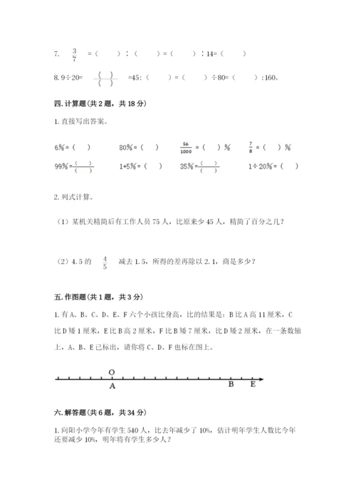 北师大版小学数学六年级下册期末检测试题及参考答案【考试直接用】.docx