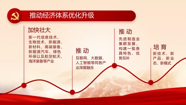 红色喜庆检查院工作汇报总结动态PPT模板