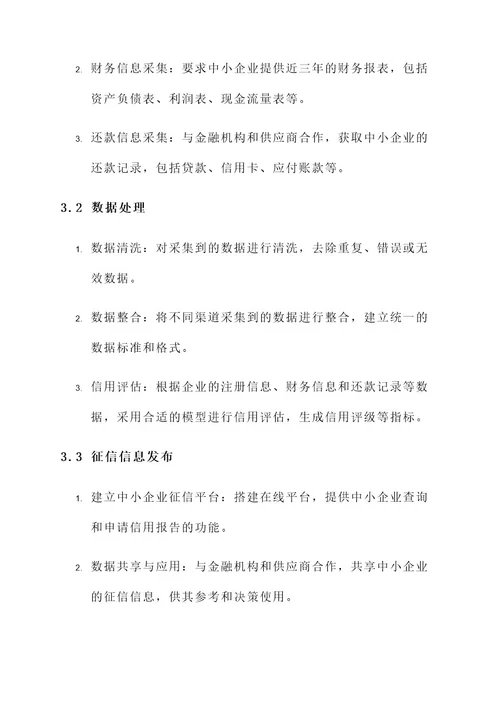 中小企业征信体系建设方案