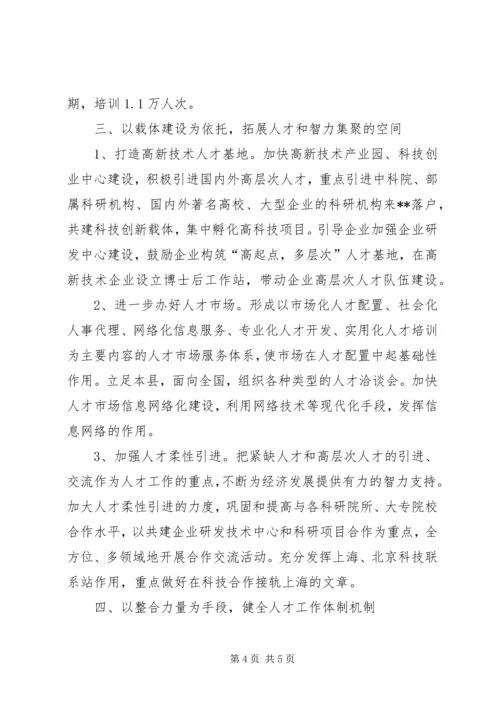 人才工作要点机制.docx