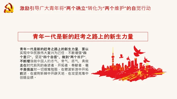 青年学习两个确立的决定性意义党课PPT课件