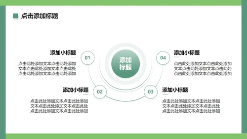 绿色简约风新疆旅游路线PPT模板