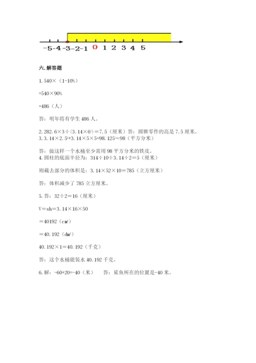 六年级下册数学期末测试卷及完整答案【考点梳理】.docx