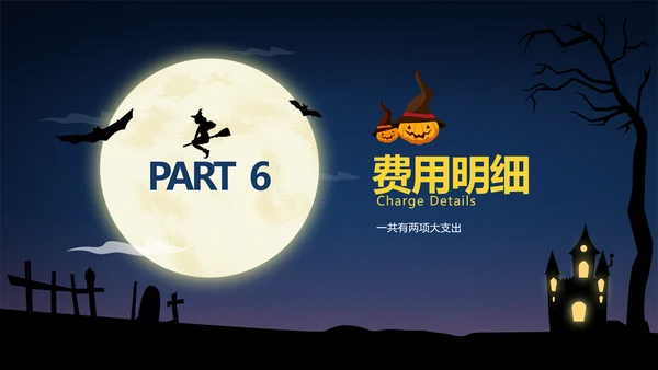 扁平插画深蓝万圣节活动策划