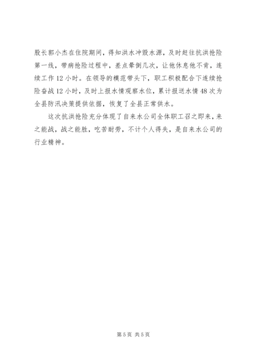 全力抗洪抢险确保安全供水.docx