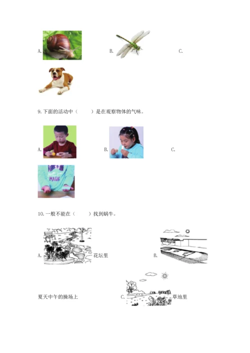 教科版一年级下册科学期末测试卷及精品答案.docx