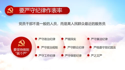 纪检监察领导干部述职述廉报告动态PPT模板