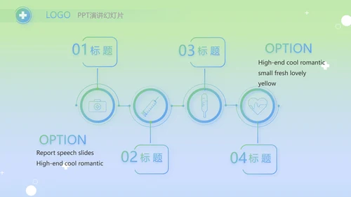 绿色医疗临床护理案例分析动态PPT模板