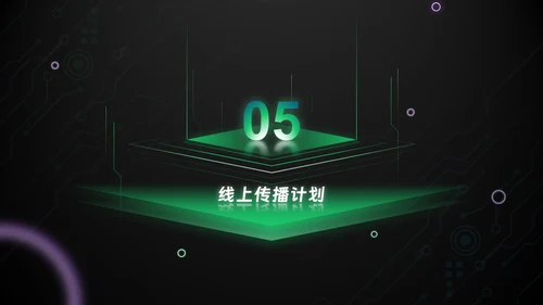 绿色科技风互联网工作汇报通用PPT模板