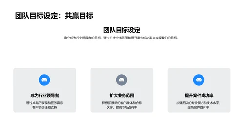 法律团队半年报告PPT模板