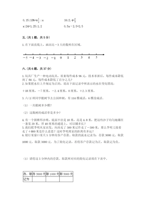 贵州省【小升初】2023年小升初数学试卷【易错题】.docx