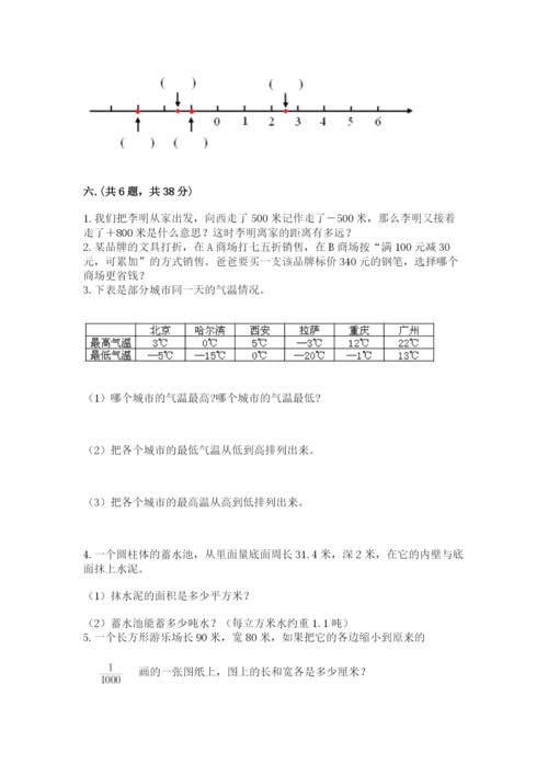 苏教版数学小升初模拟试卷及参考答案【轻巧夺冠】.docx