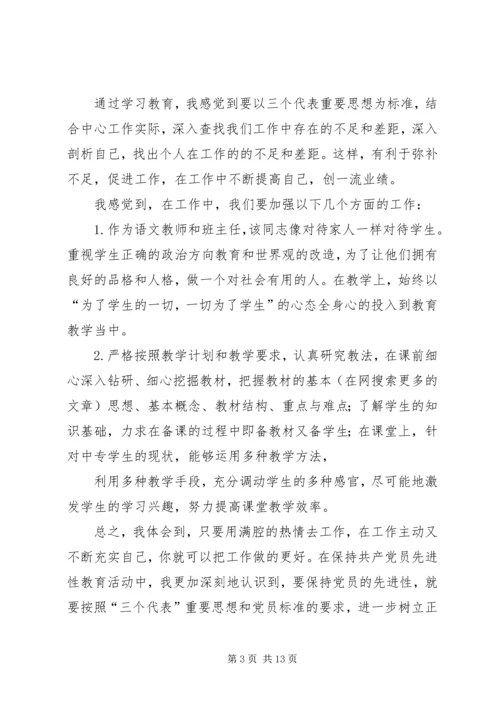 学习先进党员典型事迹心得体会(精选多篇).docx