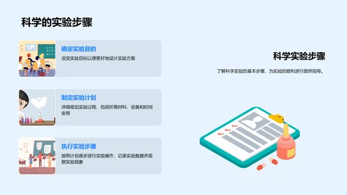 科学实验教学解析PPT模板