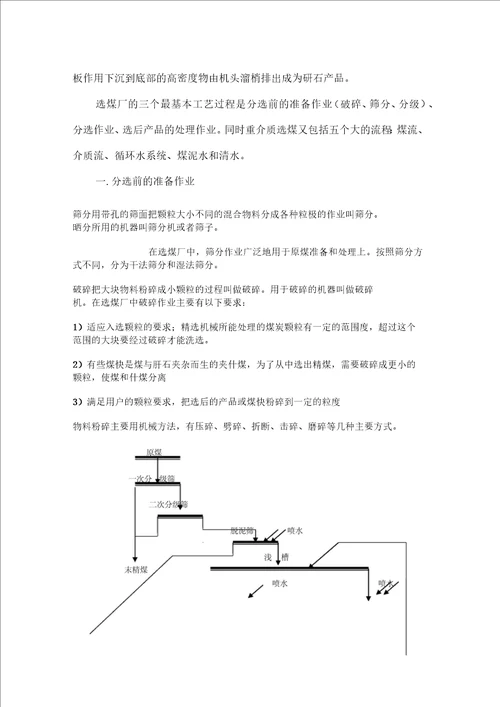 洗煤厂工艺流程标准资料附图