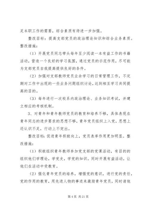 学校党支部整改措施.docx