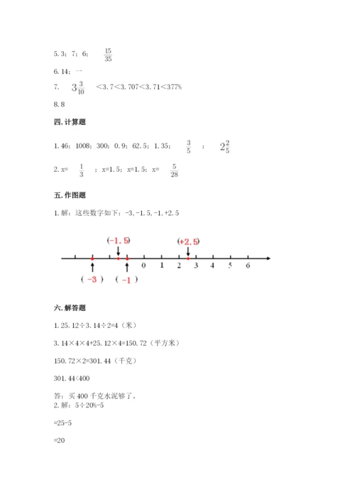 小升初六年级期末试卷附参考答案（培优a卷）.docx