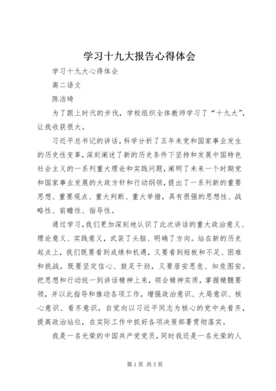 学习十九大报告心得体会 (8).docx