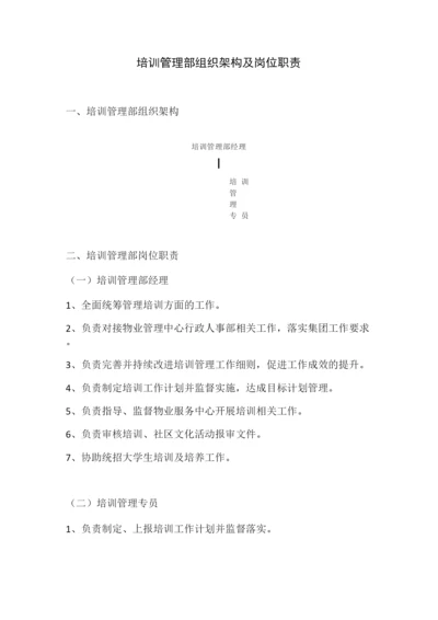 培训管理部组织架构及岗位职责.docx