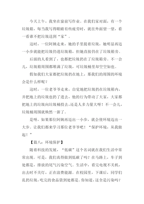 环境保护作文300字.docx