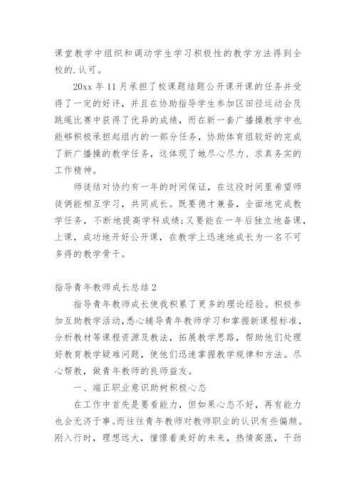 指导青年教师成长总结.docx
