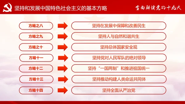 不忘初心牢记使命十九大报告学习PPT模板