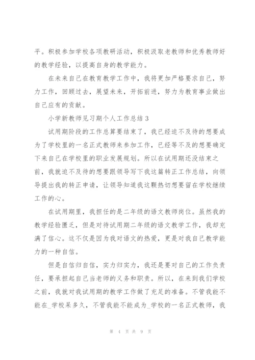 小学新教师见习期个人工作总结5篇.docx