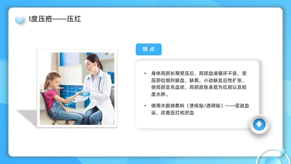 蓝色水彩简约微粒体护理小讲课企业培训PPT护理查房