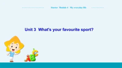 【轻松备课】外研版初中英语七年级上Starter Module 4 Unit 3教学课件