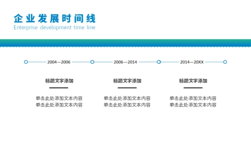 企业发展时间线通用PPT模板