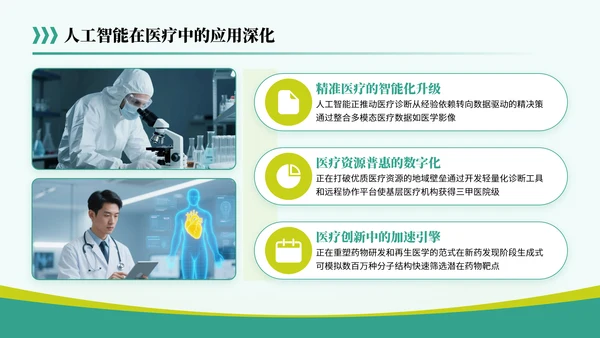 黄绿色简约风关于医疗行业共筑健康未来蓝图PPT模板